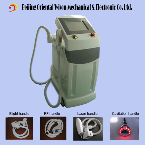 4 Handles E-Light IPL RF Laser Cavitation Salon Equipment