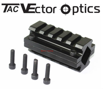 TAC Vector Optics Double Picatinny Rails Barrel (0.6-0.8") Adjustable Clip Mount