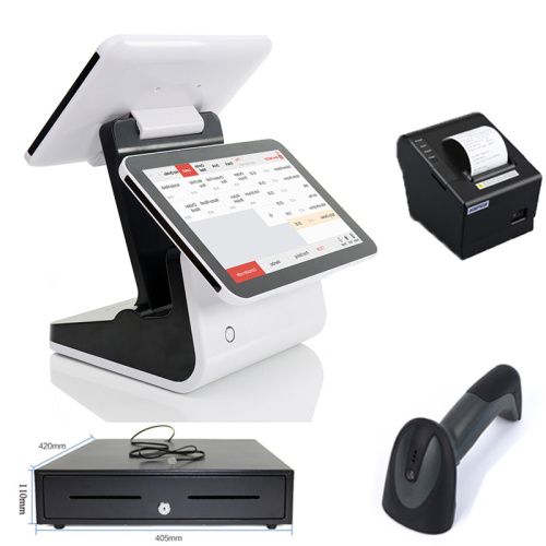 Factory pos with printer and cash machine