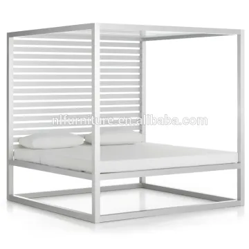 Aluminium Outdoor Sun Lounger with Canopy
