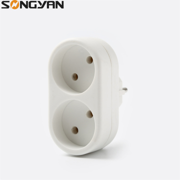 2 Pin Electrical Brass Multi Plug Adapter with Switch Socket - Universal Travel Adapter