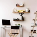 Metal Rack Torched Color Wall Mounted Shelf