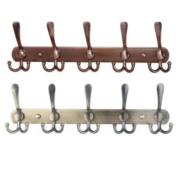 Best Seller Towel Rack Holder 5 Metal Double Hooks 16 Inch Stainless Steel Clothe wall hook