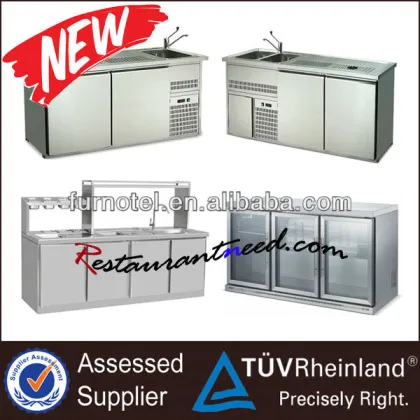 Modern Restaurant & Bar Equipment: Open Kitchen & Cocktail Bar Setup