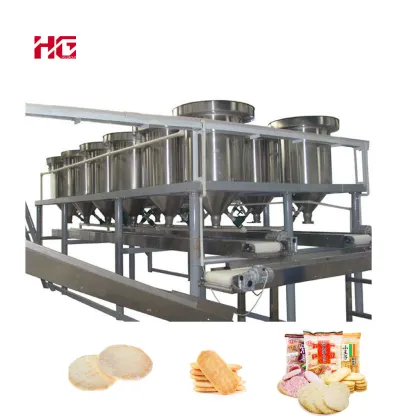 Snow Rice Cracker Making Line: Rice Crackers Manufacturing Equipment