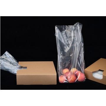 Clear Flat Poly Bag with Gusset
