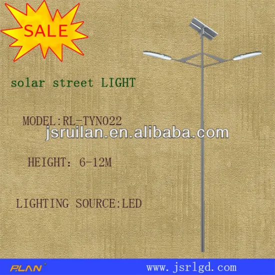 solar street light with pole