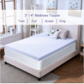 Gel-Infused Memory Foam Lavender Ventilated Mattress Topper