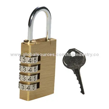 Resettable Combination Locker Lock, Master Key Upon Request