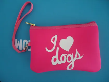 neoprene coin wallet bag