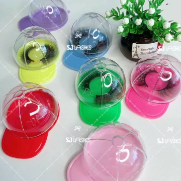 Custom Eyelash Packaging with LOGO: Lash Case & Plastic Hat by Dreamly Eyelashes