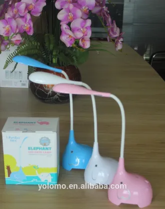 elephant cartoon rechargeable led desk light