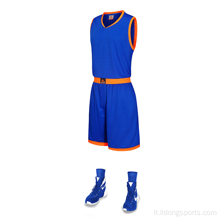 Nuovo stile Black Basketball Jersey Design per uomini