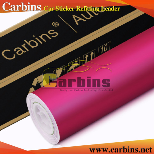 Carbins rose matte chrome vinyl wraps custom made car sticker decal