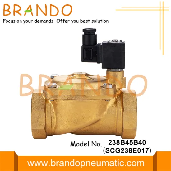 SCG238E017 ASCO Type Brass Solenoid Valve 1-1/2'' 24VDC