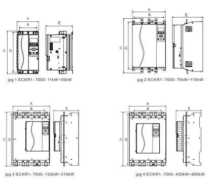 High-Power 380V Intelligent Soft Starters for Sewage Pumps: Replacing Aucom EMX3 Models with 5.5KW to 800KW Capacity
