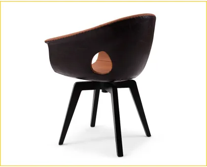 Replica Poltrona Frau Ginger Chair by Roberto Lazzeroni