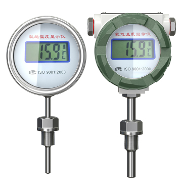 Explosieverdichte LED-thermometer voor lokale display met geïntegreerde batterij
