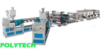 Three-layer ABS&HIPS Sheet Co-extrusion line