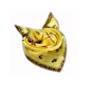 Digital Printing Square Pure Silk Satin Scarf Shawl