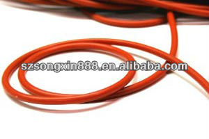 brick-red high transparent silicone solid cord