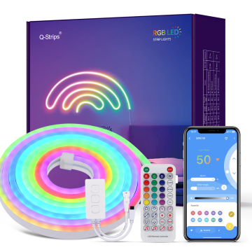 Factory Direct IP65 Waterproof Neon Light with Wi-Fi Smart Control and 5050 RGBIC Addressability