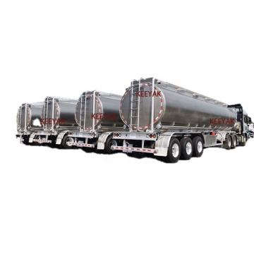 Aluminum Fuel Tank Trailer - 10000 Gallons, 5 Compartments for Diesel or Oil Transportation