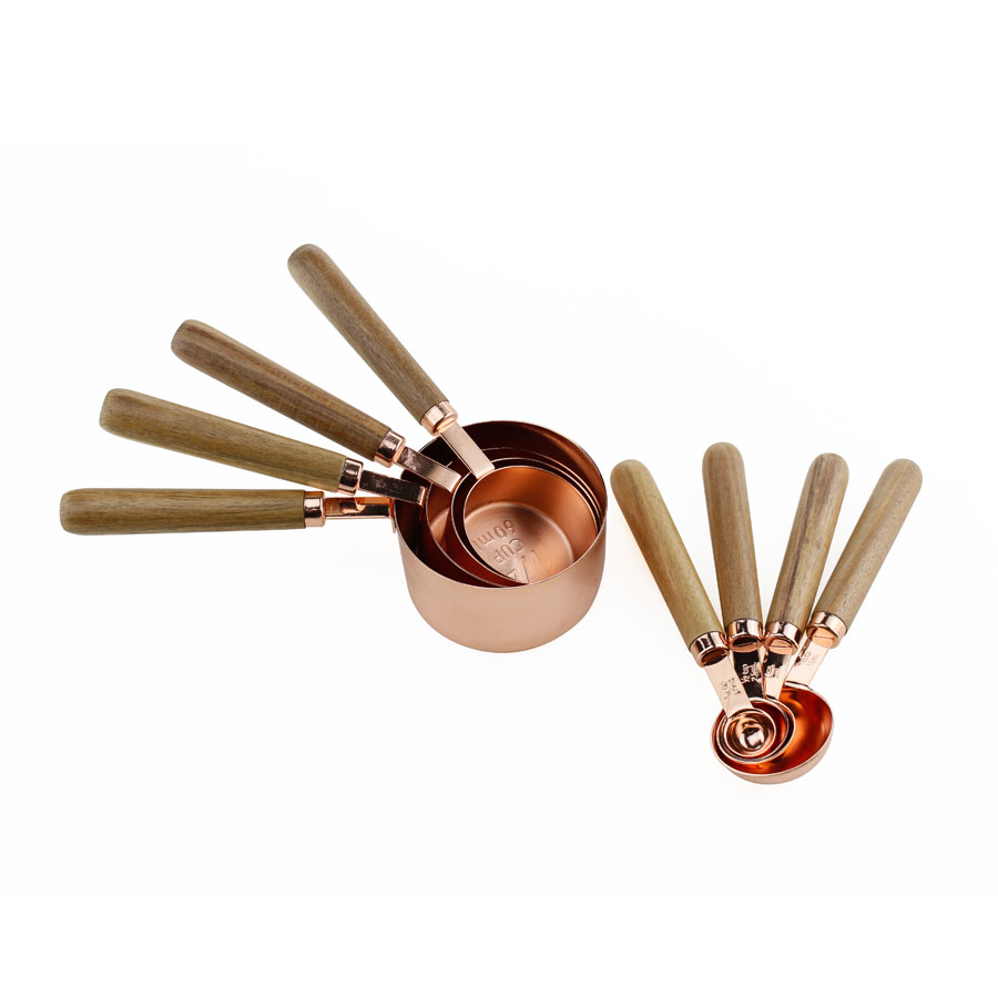 Rose Gold Plated Edelstahl Messlöffel Set