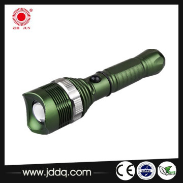 Green colour T6 power flashlight torch