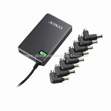 Ultra-slim Universal Notebook Power Adapters with LCD Display, 2.4A Maximum USB Output, Charging Pad