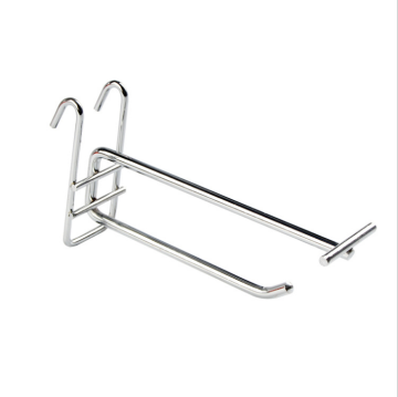 Chrome-Coated Pegboard Display Hooks for Shop Fitting and Hanging Goods in Supermarkets