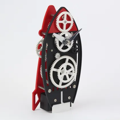 rocket clock gear clock plastic clock