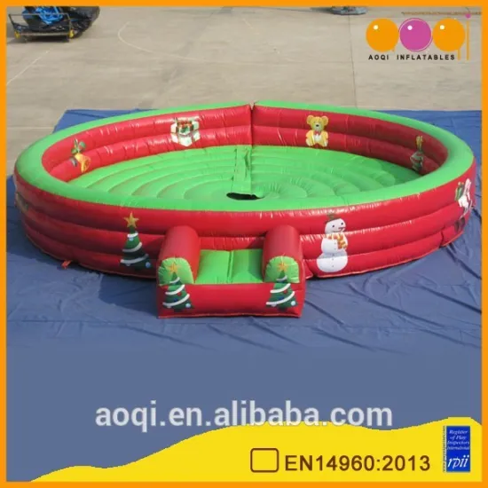 AOQI commercial use outdoor inflatable bull fight ring game for adults