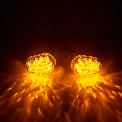 મોટરસાયકલ ફ્લશ માઉન્ટ બ્લિન્કર્સ સાઇડ માર્કર લાઇટ્સ સંકેતો સૂચકાંકો લાઇટ્સ