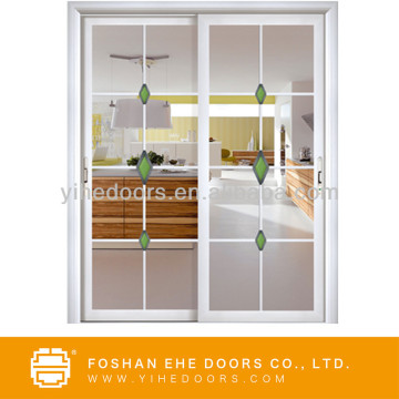 Enterior steel door with glasses