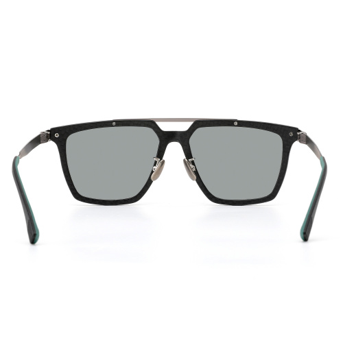 Large Square Frame Carbon Fiber Sunglasses