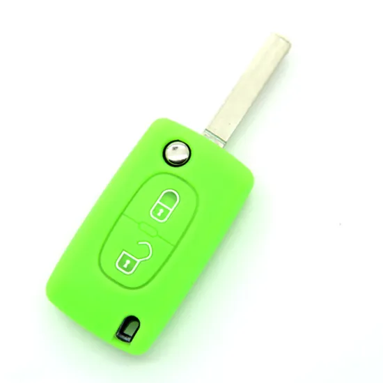 Peugeot 2 buttons silicone car key case
