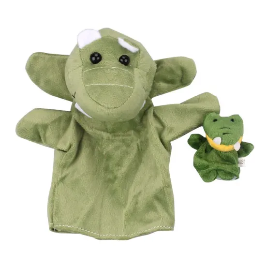 2014 new design plush crocodile hand puppet