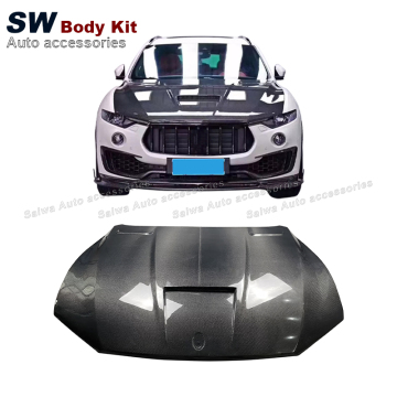 MSY สไตล์ msy สองด้านคาร์บอนไฟเบอร์ฮูดฝากระโปรงหน้าสำหรับ Maserati Levante