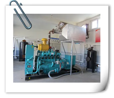 Wood chip gasification for biomass generator