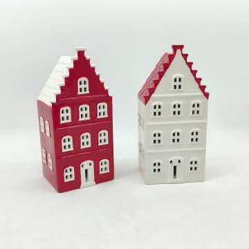 Ceramic House LED Light Decor