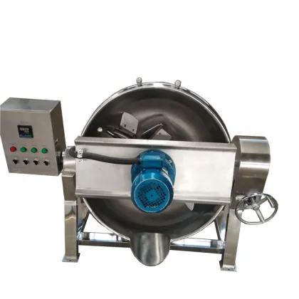 Industrial Tilting Gas Jacketed Steam Kettle 200 Liter Cooking Kettle
