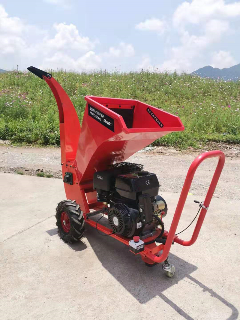 Electric Star Gasoline Engine Wood Chipper Shredder, CXC-701 Branch Shredder, Broken Branches