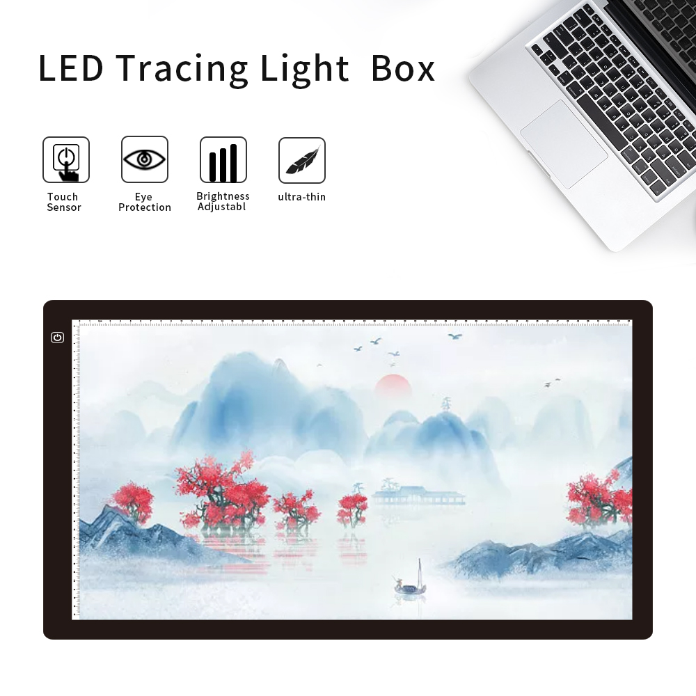 سورون LED LID Box Tracing Drawing Board