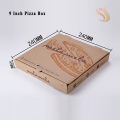 Wholesale black corrugated takeaway delivery pizza box