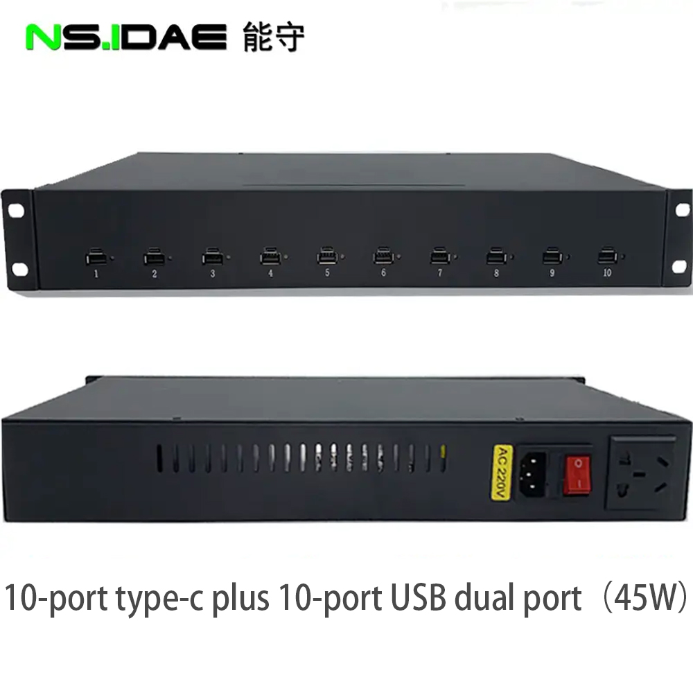 Carregador USB e tipo C de porta dupla multi-compatível