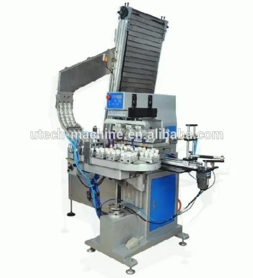 Automatic 4 color printing machine for bottle plastic cap printer