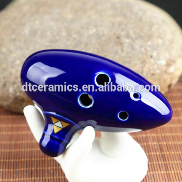 6 hole zelda ocarina blue