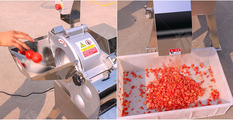 bell pepper cutting machine