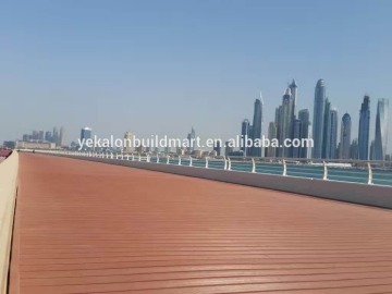 Barefoot weather resistant WPC Decking Natural wood grain No Cracking No Warping decking WPC outdoor decoration